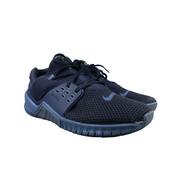 Nike Shoes Mens 11 Athletic Trainers Free Metcon 2 Blue Running Active Gym Sport - Picture 1 of 14